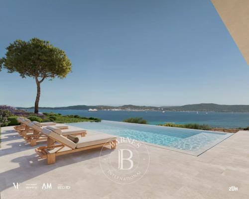 EXCLUSIVITÉ - GRIMAUD - PROPRIÉTÉ CONTEMPORAINE - VUE MER PANORAMIQUE - 5 CHAMBRES - PISCINE - GRAND GARAGE